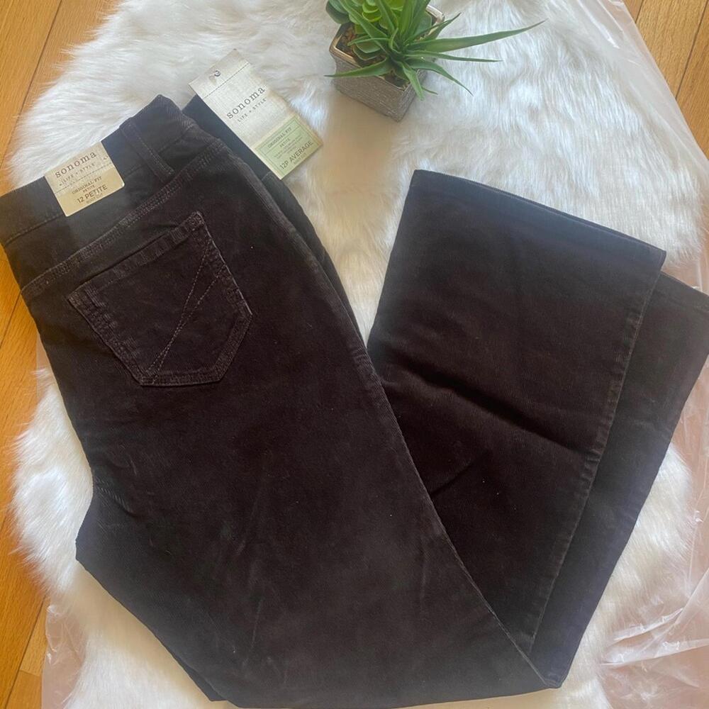 Sonoma Brown corduroy Boot Cut Flare Pants 12P
